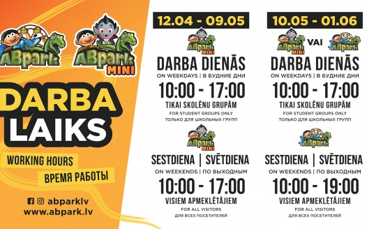 ABpark working hours in May 2025 and student excursions