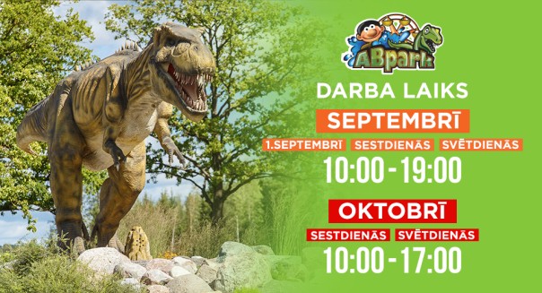 ABpark opening hours in September and October 2020