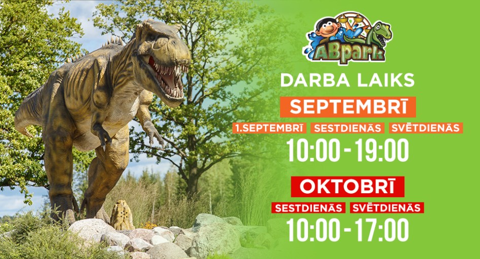 ABpark opening hours in September and October 2020