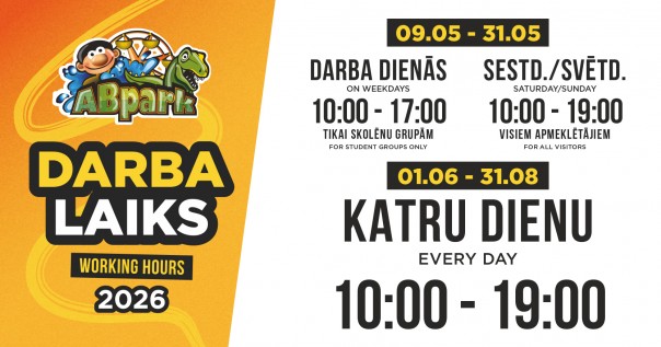 ABpark Opening Hours in May 2026 &amp; School Excursions