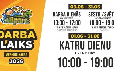 ABpark Opening Hours in May 2026 &amp; School Excursions