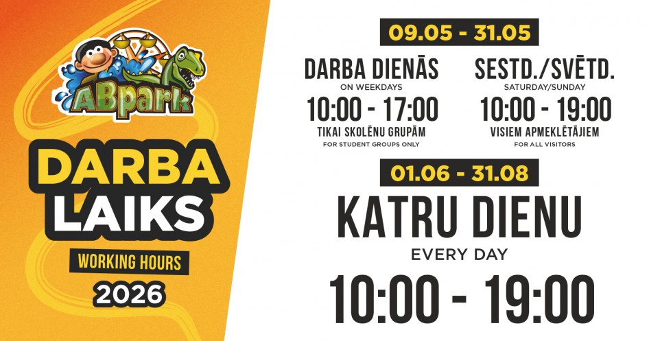 ABpark Opening Hours in May 2026 &amp; School Excursions