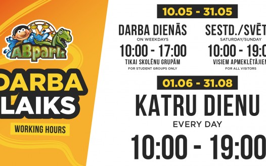 ABpark working hours in May 2025 and student excursions