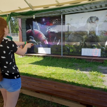Laser shooting range