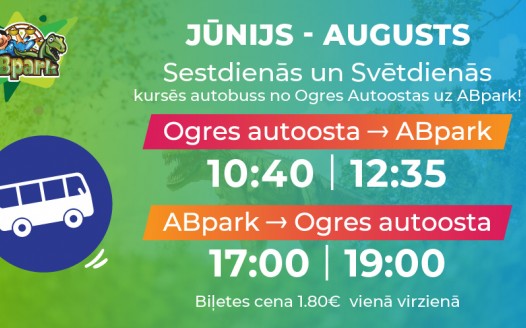 Autobusa kursēšanas grafiks Jūnijs - Augusts 2019