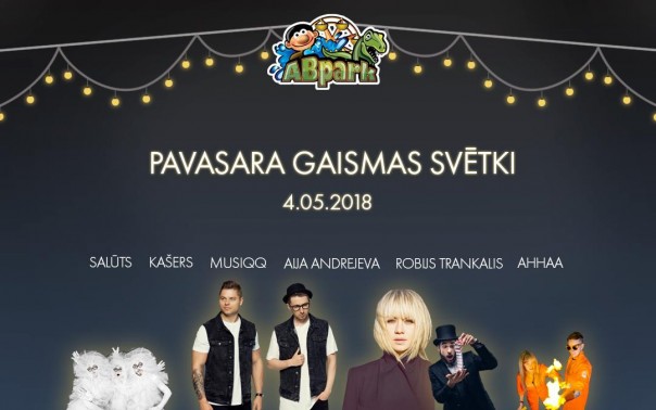 ABpark Pavasara gaismas svētki 2018 - 4. maijā - pievienota programma!