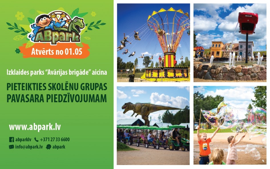 ABpark uzsāk grupu reģistrāciju 2018. gada apmeklējumiem!