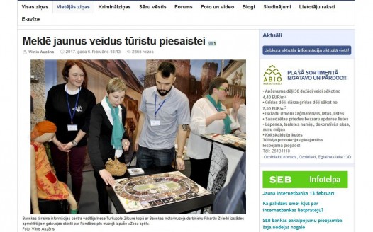 Bauskas dzīve - Balttour 2017 izstādē meklē jaunus veidus tūristu piesaistei