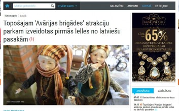 Delfi.lv- Tūrismagids ABparkam izveidotas pirmās lelles no latviešu pasakām