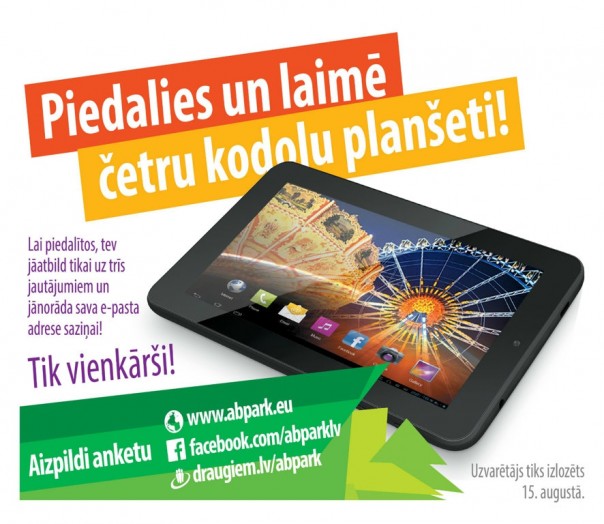 Laimīgā planšetes ieguvēja ir Ieva Razgale!