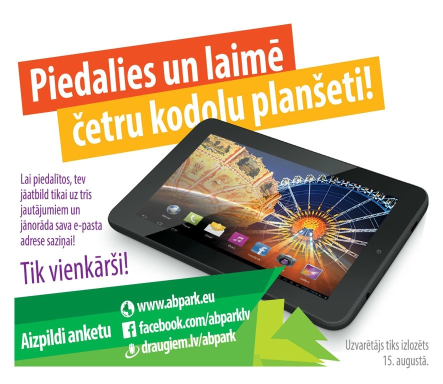 Laimīgā planšetes ieguvēja ir Ieva Razgale!