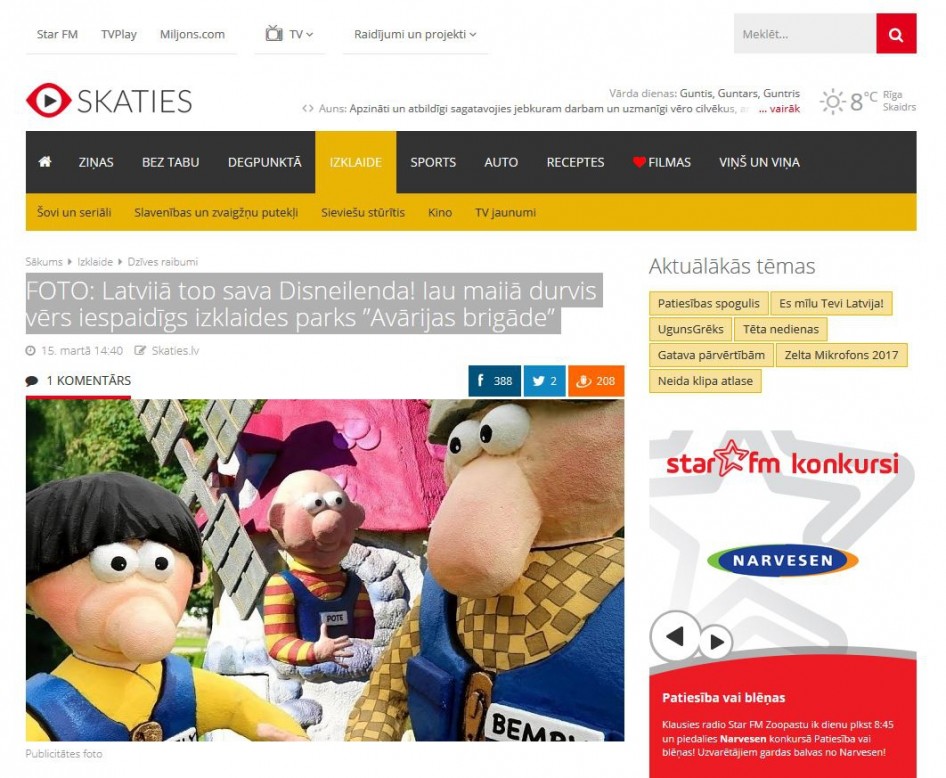 Skaties.lv - Jau maijā durvis vērs iespaidīgs izklaides parks ”Avārijas brigāde”